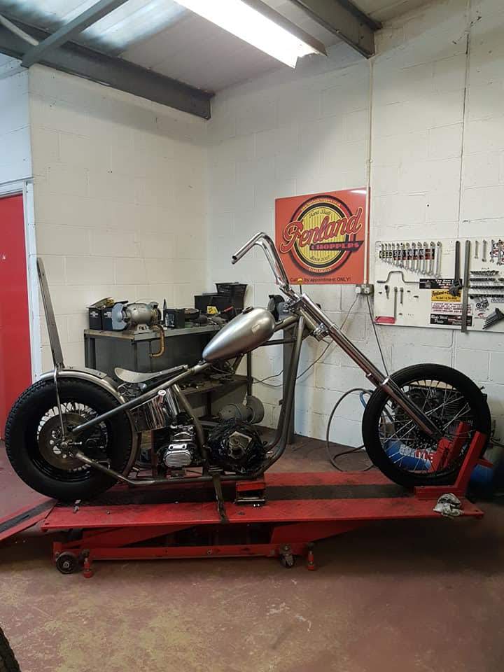 chopper softail frame