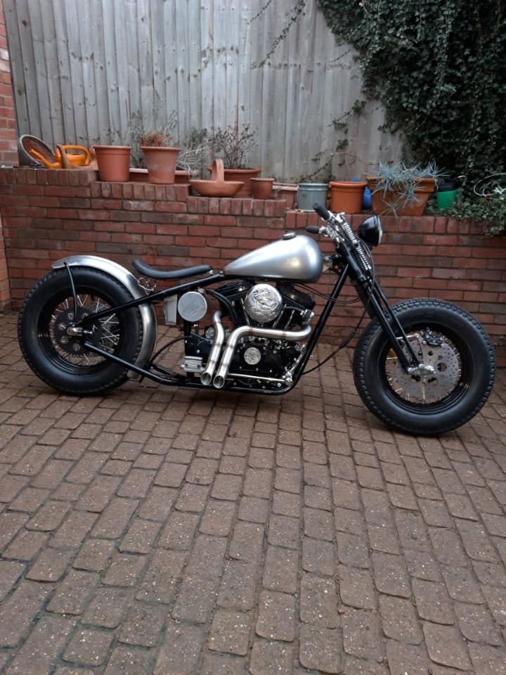 Rigid bobber shop frame